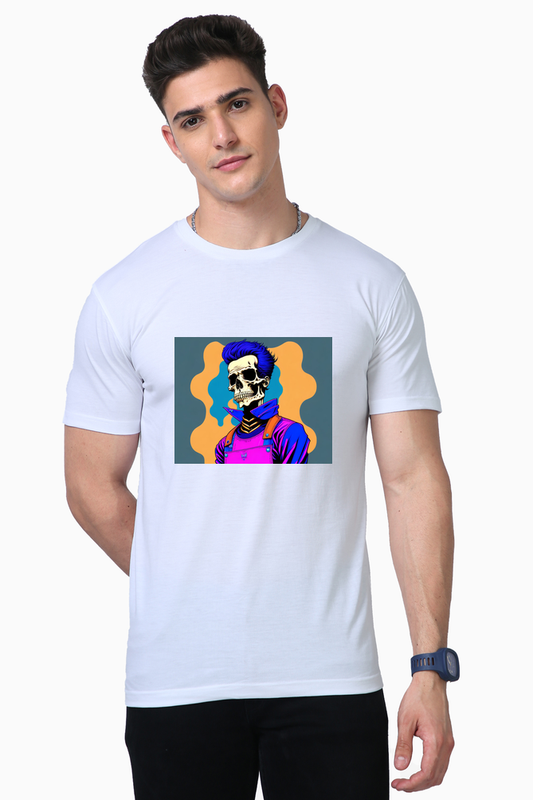 Unisex SUPIMA T-shirt- Abstract Art.