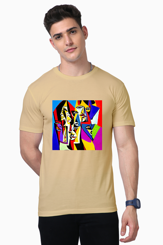 Unisex SUPIMA T-shirt- Abstract Art.