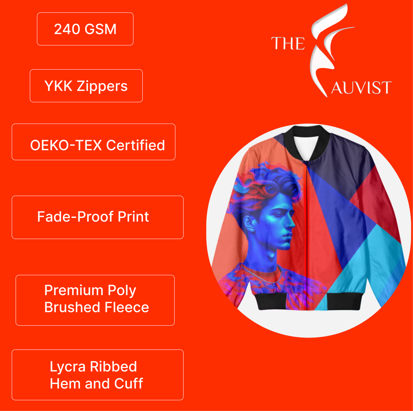 The Fauvist  Abstract Art Bomber jacket.