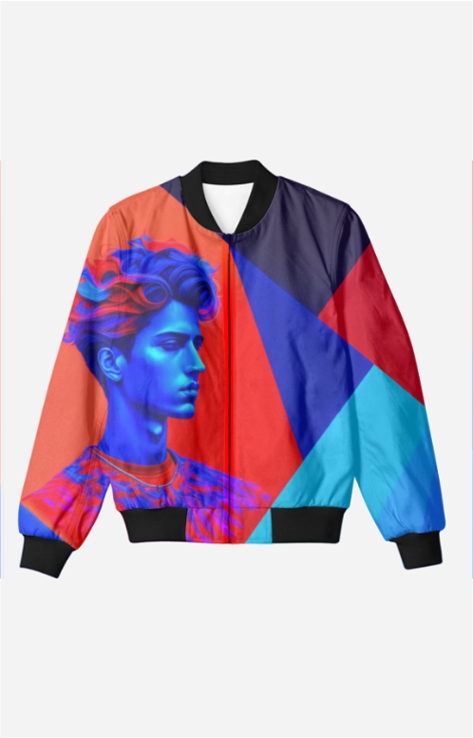 The Fauvist  Abstract Art Bomber jacket.